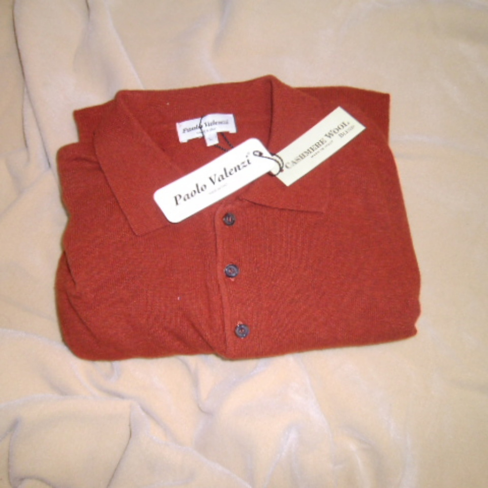 Men's polo style sweater
